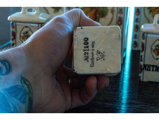 Set Of Thirteen Czechoslovakian Lustreware Kitchen Vessels