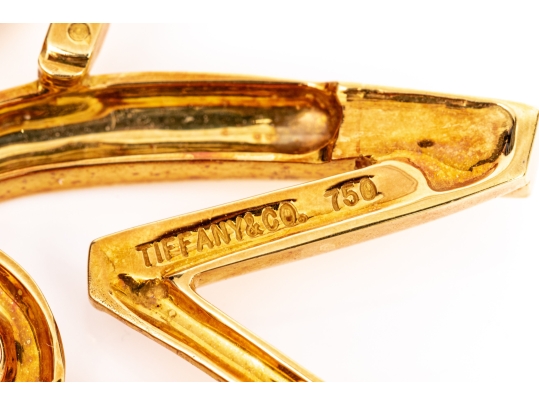 Tiffany & Co. 18k Yellow Gold Paloma PIcasso Impactful Jumbo Graffiti Celestial Star Brooch