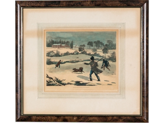 English 19th Century Color Prints Of Hunts