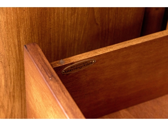 Bloomingdale's Chinese Wood And Rattan Framed Entertainment Console