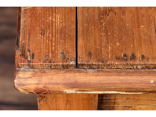 Pine Two Drawer Console Cabinet