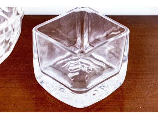 Collection Of Crystal & Glass Serving And Decorating Wares, Including Orrefors And Lalique