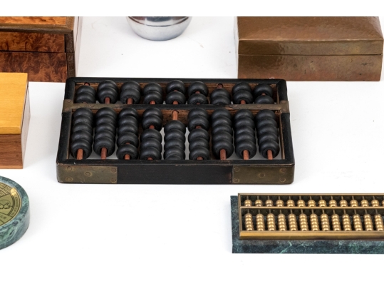 Desk Collection Including Two Abacus