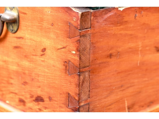 Antique Hinged Lap Desk Affixed On Stand