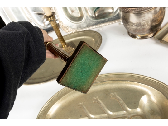 Collection Of Silver Plate And Brass Items