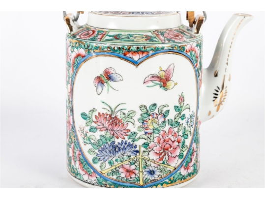 Chinese Famille Rose Porcelain Teapot
