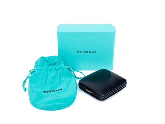 Tiffany & Co. Vintage Angelus 8 Day Leather Cases Travel Alarm Clock