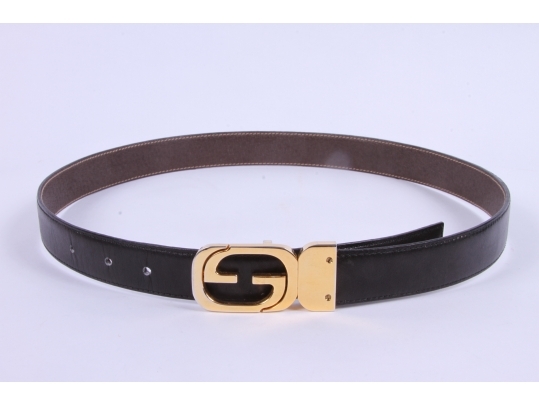 Leather Gucci Belt #6520 | Black Rock