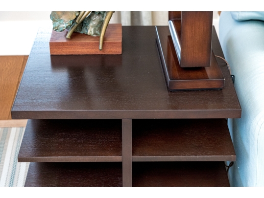 Quality End Table With Sixteen Shelves