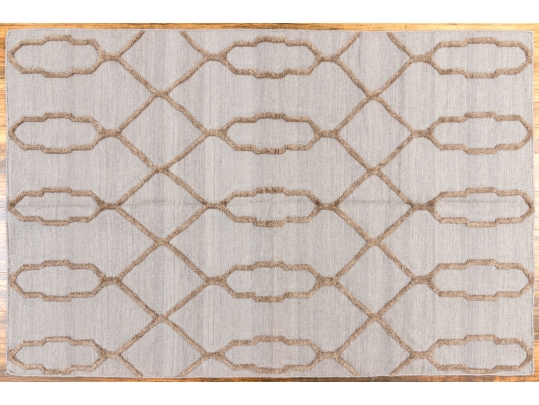 Hand Woven Wool 'Adler' Carpet, 7'-8 1/2