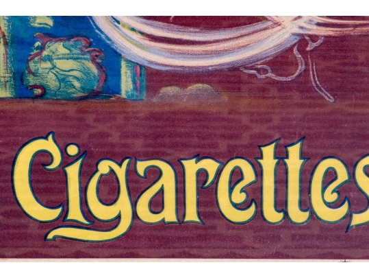 1910 Cigarettes Saphir Advertisement Poster
