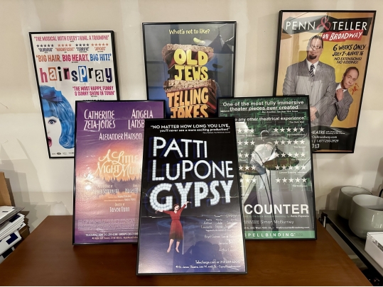 Group Of Six Framed Musical Posters Including Signed Penn & Teller