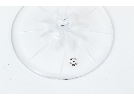 Pair Of Cartier Crystal Flutes