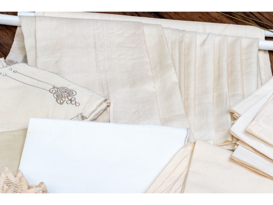 Quality Collection Of Linen Table Settings And A Tablecloth