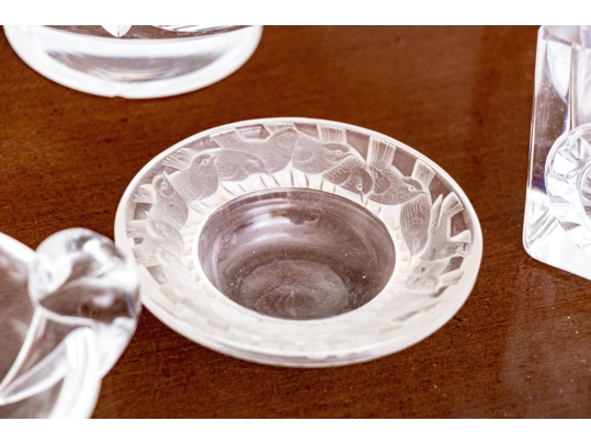 Collection Of Crystal & Glass Serving And Decorating Wares, Including Orrefors And Lalique