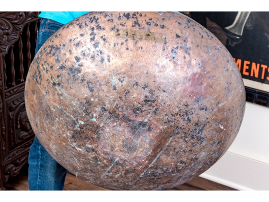 Oversized Solid Copper Jardiniere