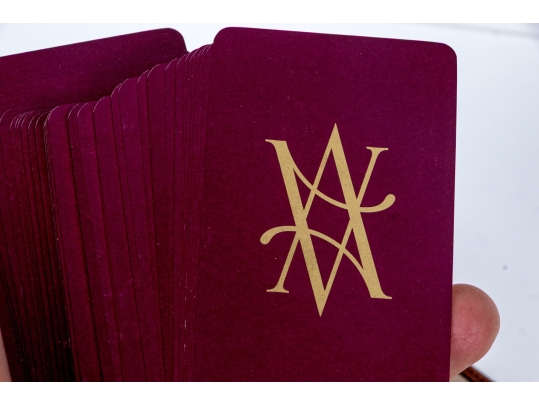 Vintage Asprey Cased Playing Card Set With Dice