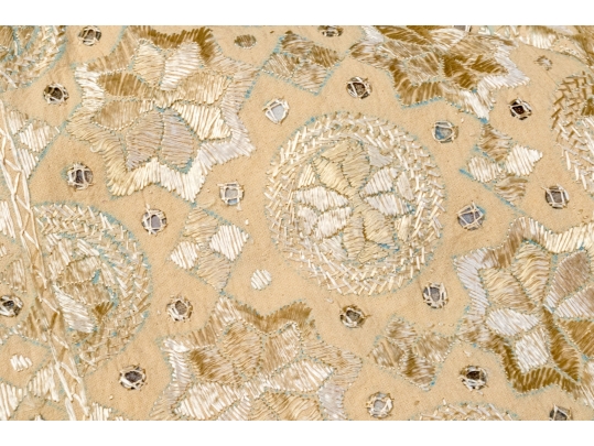 Single Fabulous Embroidered And Embellished Table Cloth