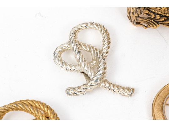 Collection Of Fashion And Limoge Brooches, Necklace And Two Jewelry Boxes