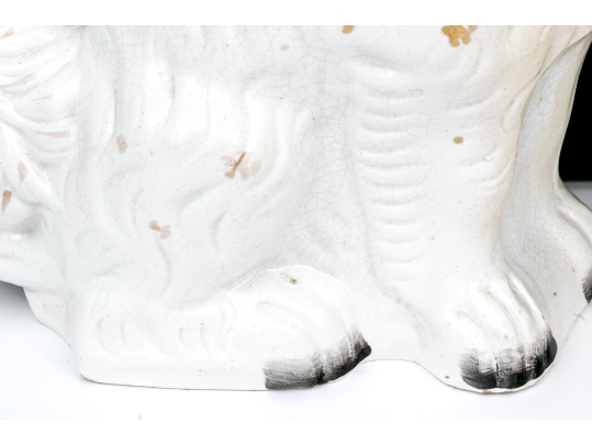 Pair Of English Staffordshire Ceramic Spaniels