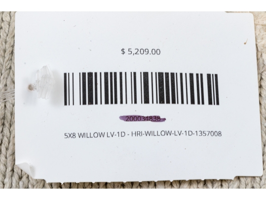 Hand Knotted Indian Linen Shumaq Carpet, 8' X 5', New