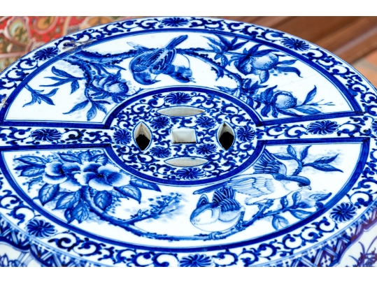 Decorative Chinese Blue And White Porcelain Garden Stool
