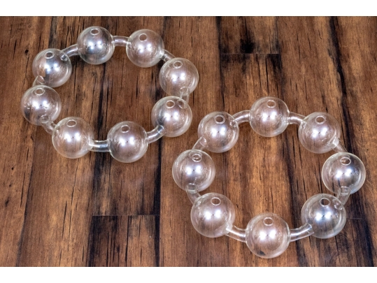 Pair Of Glass Plant Propagation Rings