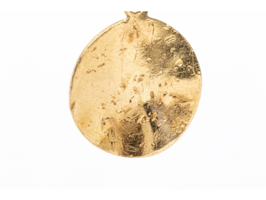 14k Yellow Gold Classic St. Christopher Motif Medal