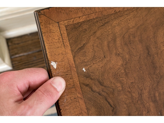 Banded Mahogany Bachelors Chest