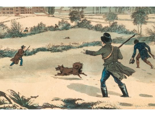 English 19th Century Color Prints Of Hunts
