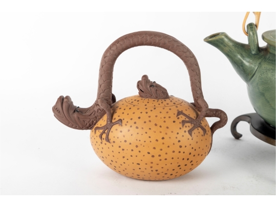Five Chinese Yixing And Studio Art Teapots