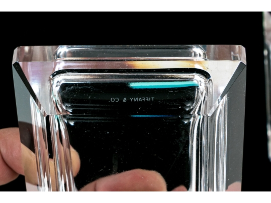 Pair Of Tiffany & Co. Crystal Dishes 