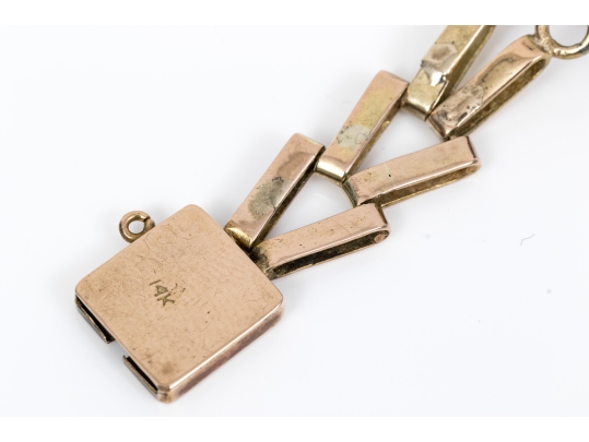 14K Tasteful Amethyst Set Bracelet