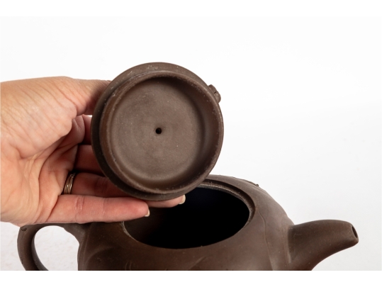 Collection Of Five Traditional Chinese Yixing Zisha Clay Teapots