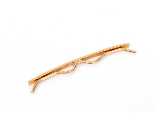 Tiffany & Co. 14k Yellow Gold Vintage Shirt Collar Bar Clip