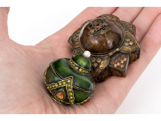 Jay Strongwater Two Trinket Boxes