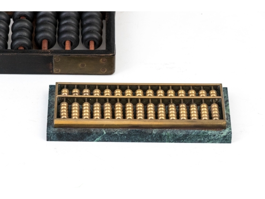 Desk Collection Including Two Abacus