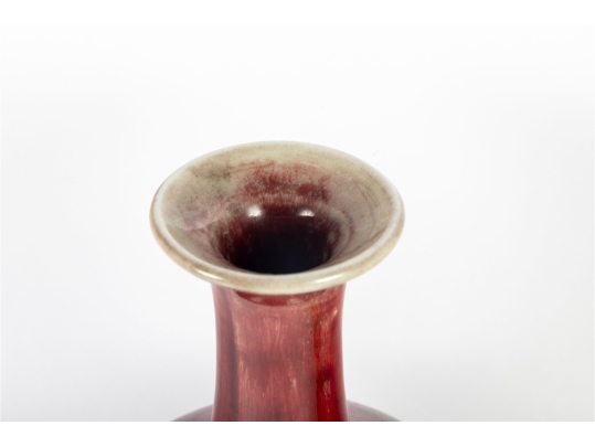Antique Oxblood Glazed Porcelain Vase 