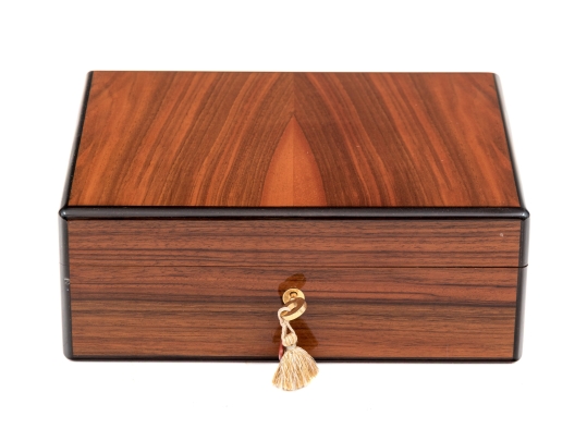 Elie Bleu Paris Mahogany Veneered Humidor
