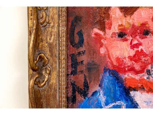 Gen Paul (French, 1895-1975) Oil On Board, Portrait Of A Boy, 1955