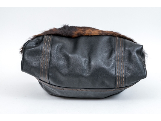 Wasem, Made By Miriam DeMuth Brown Leather Hobo Bag
