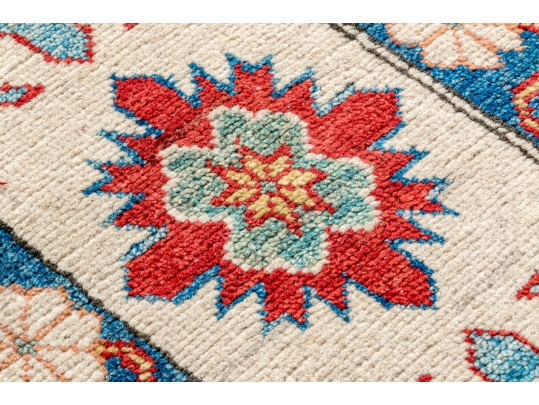 HAND KNOTTED ROOM SIZE PAKISTAN KAZAK WOOL CARPET, APX 9 X 12, NEW