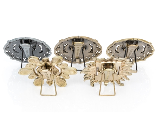 Collection Of Five Jay Strongwater Tiny Picture Frames 