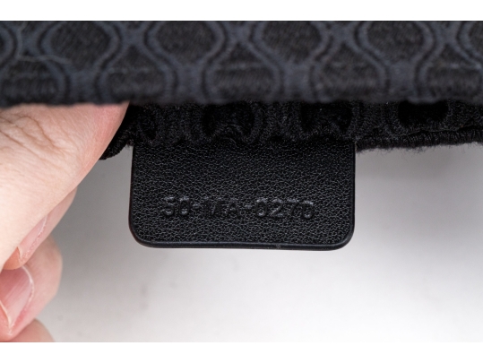 Christian Dior Large Black Fabric Mesh Book Tote Bag