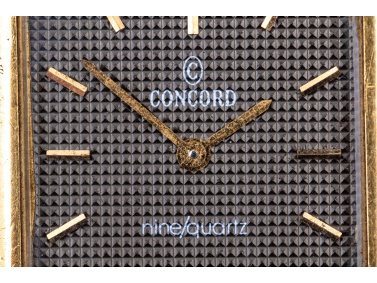 Concord Steel And Gold Vintage Mariner Nine Quartz Tank Watch, On Bracelet