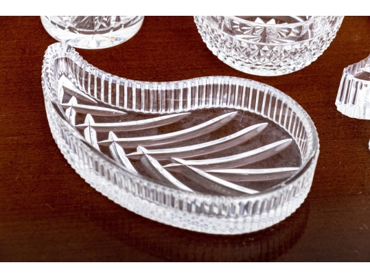 Group Of Five Waterford Cut Crystal Table Wares