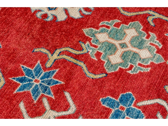 HAND KNOTTED ROOM SIZE PAKISTAN KAZAK WOOL CARPET, APX 9 X 12, NEW