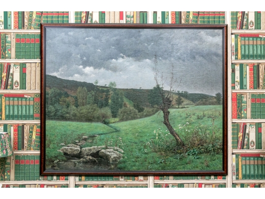 Austin Signed Oil On Canvas Painting, Landscape, '81