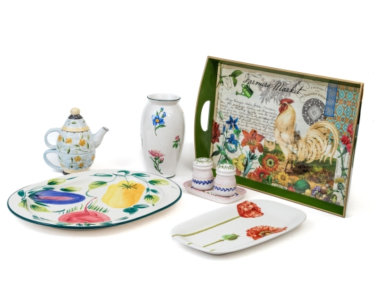 Decorative Collection Including Tiffany & Co. And Williams Sonoma