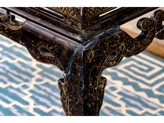 Antique 19th C. Chinese Lacquered Console Table